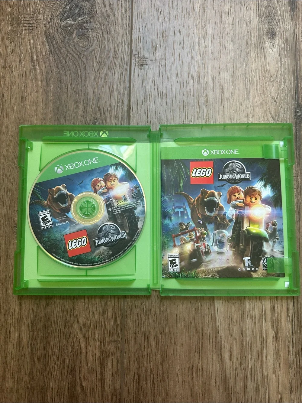XBOX One Lego Jurassic Park, Video Game, WB Games, Rated Everyone 10+, Kid's Fun
